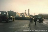 BH7 being moved to The Hovercraft Museum